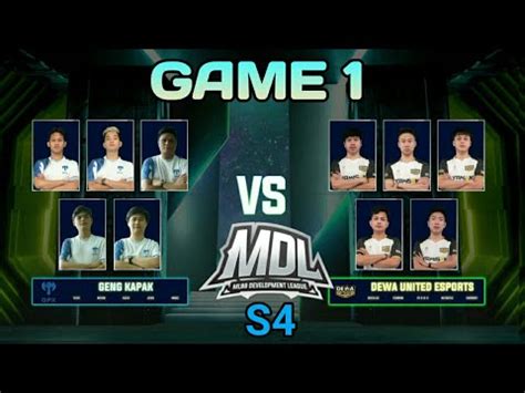 Game Gpx Genk Kapak Vs Dewa United Mdl Season Week Day Youtube