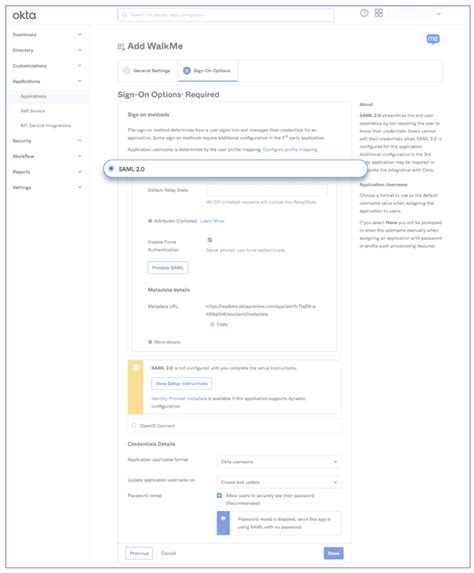 WalkMe SAML Integration With Okta WalkMe Help Center