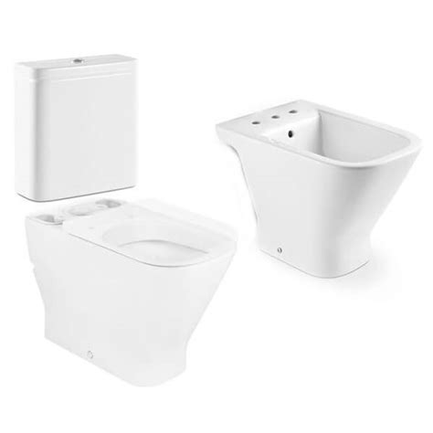 Combo Roca Gap Inodoro Deposito Bidet Y Tapa