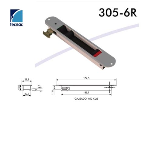 CIERRE EMBUTIDO de TECNAC Mod 305 306R Catálogo