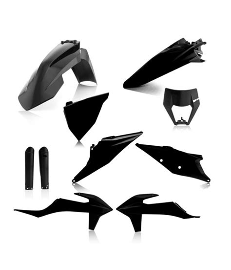 Acerbis Full Plastik Kit Schwarz Ktm Exc Exc F Tpi