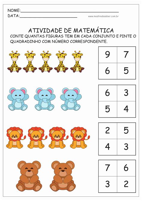 Atividades De Matematica Educação Infantil Para Imprimir 13B