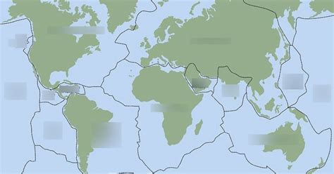 1 Tectonic Plates Diagram Quizlet