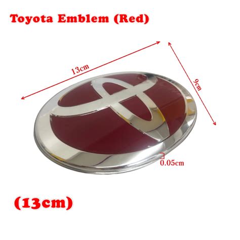 Cos Toyota Car Logo Emblem Car Front Grille Emblem Logo Rear Trunk