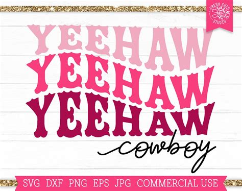 Yeehaw Svg Cut File Western Valentine Svg Happy Valentines Day Svg