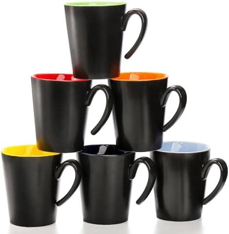 Yesland Pack Ceramic Coffee Mug Set Oz Restaurant Coffee Cups