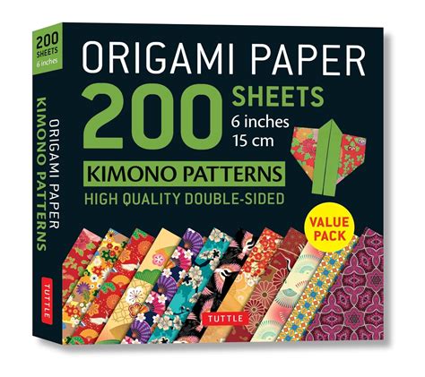 Origami Paper 200 Sheets Kimono Patterns 6 15 Cm Tuttle Origami