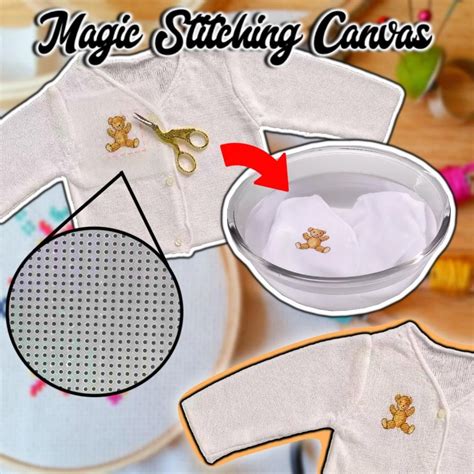 Wash Away Magic Stitching Canvas Is The Ideal Stabilizer Magic