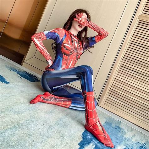 Jonglerie Concours Agitation Spider Woman Cosplay Costume Lada