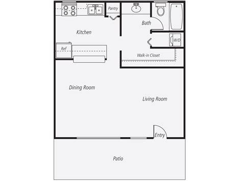 600 Sq Ft Studio Apartment Floor Plan – Architectural Design Ideas