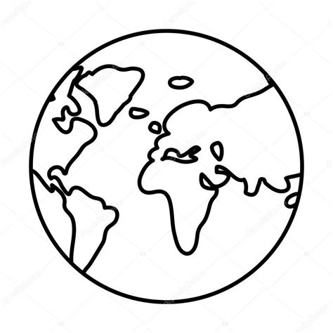 Isolated Planet Sphere Design Stock Vector Grgroupstock