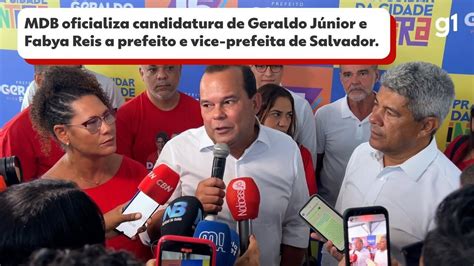 MDB oficializa candidatura de Geraldo Júnior à Prefeitura de Salvador