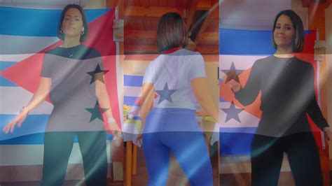 Cubana muestra sus mejores pasos de baile al ritmo punta