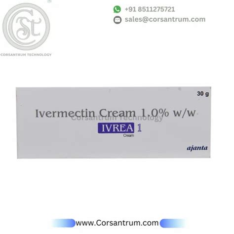 Ivrea 1 Ivermectin Cream 1 W W At Rs 140 Piece Ivermectin In