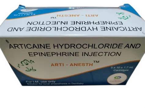 Arti Anesth Articaine Hydrochloride Epinephrine Injection At Rs