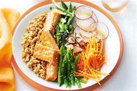 Brown Rice And Smoked Salmon Salad Bowl