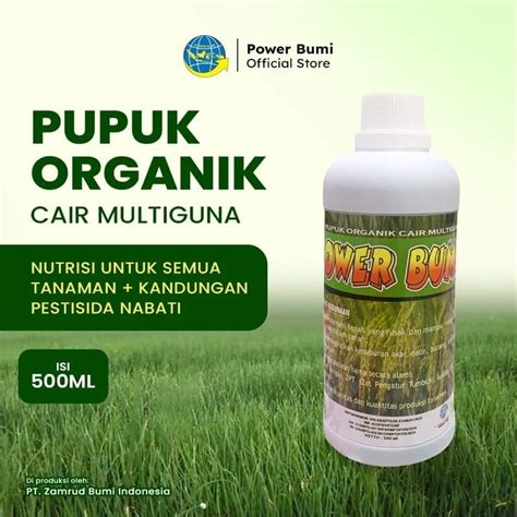 Jual Poc Pupuk Organik Cair Power Bumi Ml Organik Cair Power