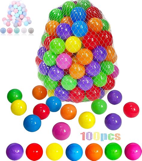 100pcs Kids Ball Colorful Fun Plastic Ball Pit Balls For Babies Kids