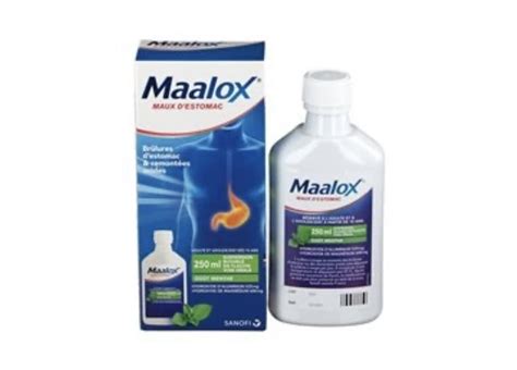 Maalox Maximum Strength Peppermint Liquid For Upset Stomach Relief 8 Oz