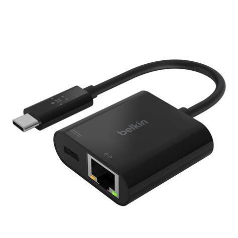 Belkin USB C 轉乙太網路 充電轉接器INC001btBK 網路轉接線 蝦皮購物