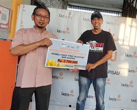 Unik Lazismu Buka Donasi Melalui Penjualan Kaos Untuk Palestina Lazismu