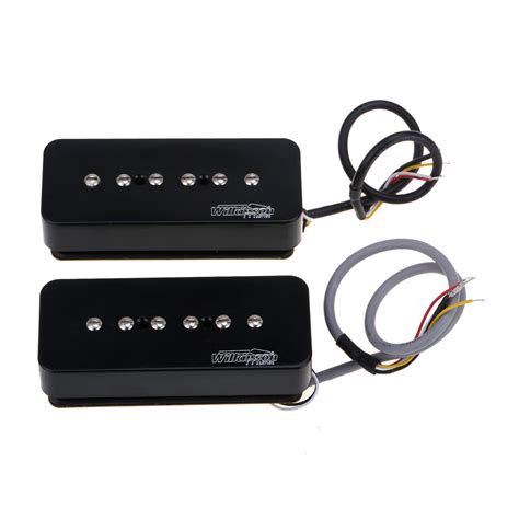 Value Wilkinson M Series Stacked P90 Soapbar Ceramic Single Coil Sized Humbucker Pickups Set For