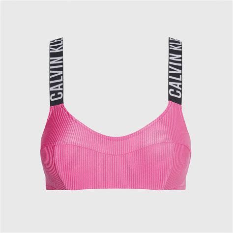 Calvin Klein Intense Power Rib Kad N Pembe Bikini St Kadin Mayo