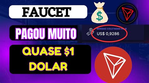 FAUCET PAGOU QUASE 1 DOLAR DE GRAÇA PAGANDO MUITO YouTube