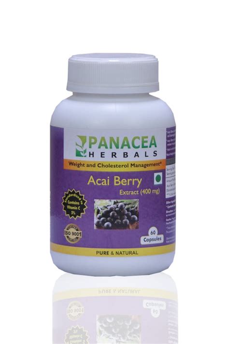 Acai Berry Extract 400 Mg 60 Capsules At Rs 549pack In Vasai Id