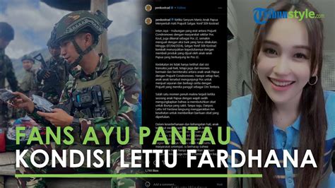 Fans Ayu Ting Ting Pantau Akun Kostrad TNI Imbas Kondisi Lettu Fardhana