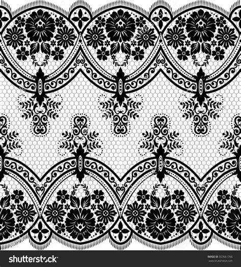 Seamless Lace Pattern Flower Vintage Vector Stock Vector Royalty Free