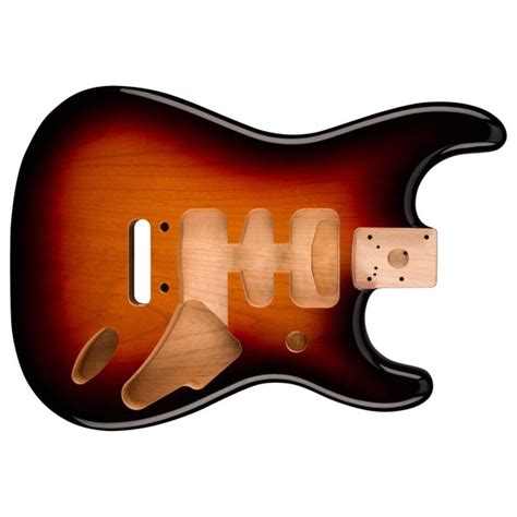 Fender Deluxe Alder Strat Body 3 Tone Sunburst At Gear4music