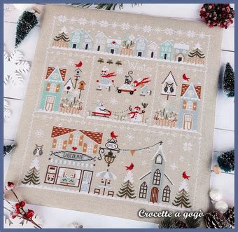 Crocette A Gogo Inverno In Citta Winter In The City Cross Stitch