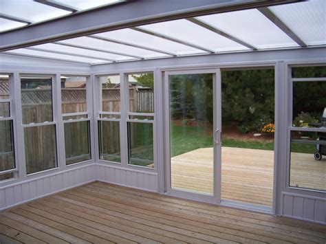 Patio Cover Enclosed With Windows And Patio Door Makes It A 3