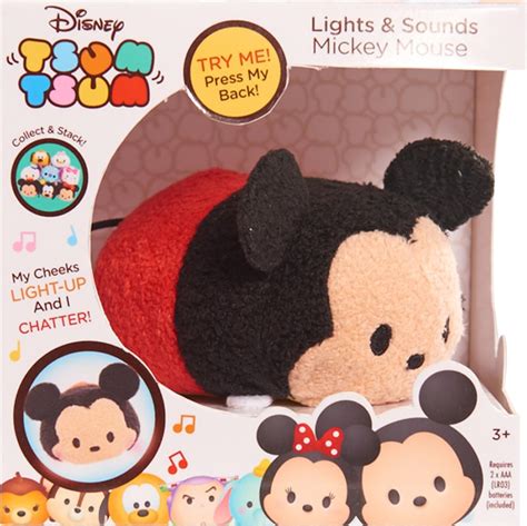 Just Play Disney Tsum Tsum Lights And Sounds Mickey Plush Mx