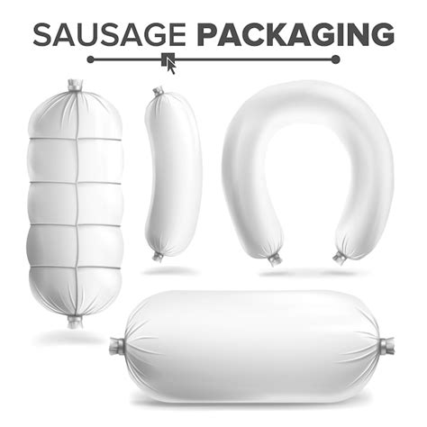 premium vector sausage package set