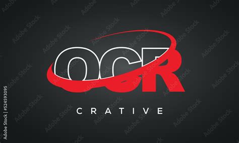ocr letters typography monogram logo creative modern logo icon