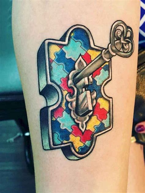 Autism Tattoo Puzzle Piece