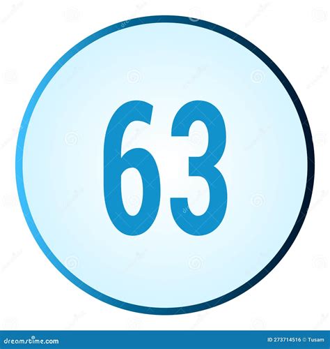 number  symbol  logo   frame  blue gradient color stock