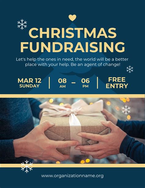 Christmas Fundraiser Poster Flyer Template Venngage