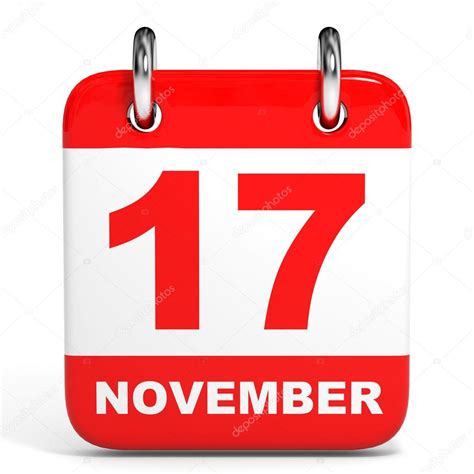 Calendar. 17 November. — Stock Photo © iCreative3D #60212335