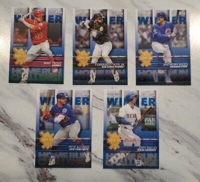 Topps Home Run Challenge Winner Lot Of Ebay