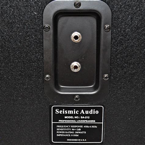 Seismic Audio 212 Empty Guitar Speaker Cabinet ~ 2x12 Speakerless Cab 812451012934 Ebay