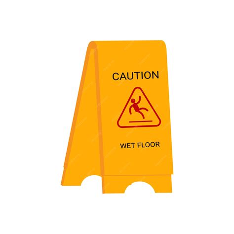 Caution Wet Floor Sign Clipart