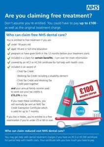 NHS Dental Charge Exemption information - Bromley Healthcare