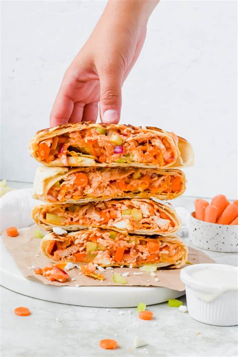 Buffalo Chicken Crunch Wrap - A Paige of Positivity