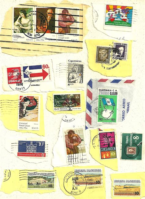 Old Vintage Designs: Free Metered Postage Stamps Ephemera Background