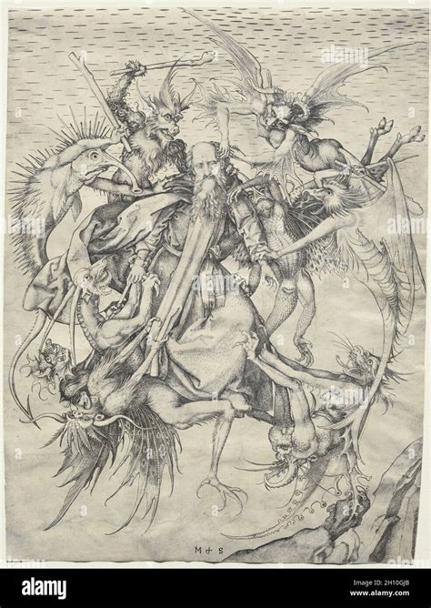 The Temptation Of St Anthony 147075 Martin Schongauer German C