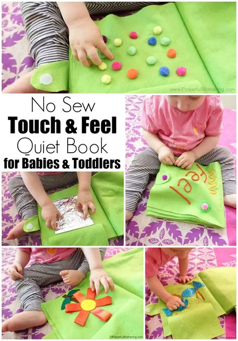 No Sew Touch & Feel Quiet Book for Babies & Toddlers