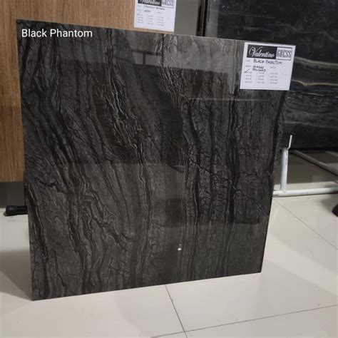 Granit 60x60 Black Phantom Glazed Polish Valentino Gress Lazada